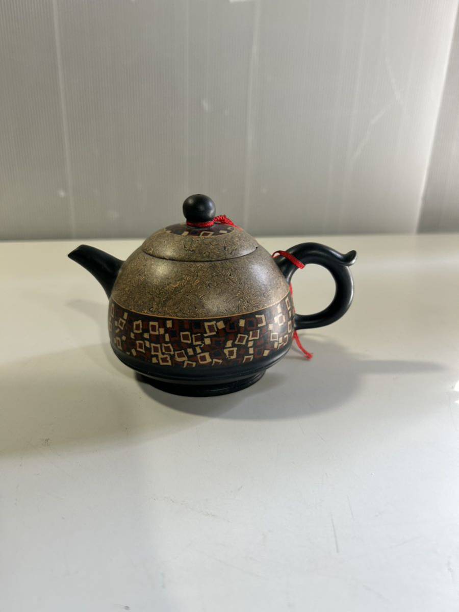 旧家蔵出陶磁器朱泥孟臣急須時代物茶壷煎茶道具中国宜興紫砂紫泥白泥
