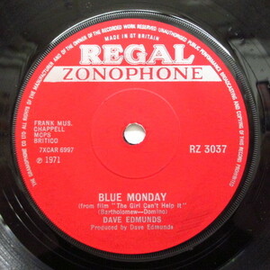 DAVE EDMUNDS-Blue Monday / I'll Get Along (UK Orig.7)