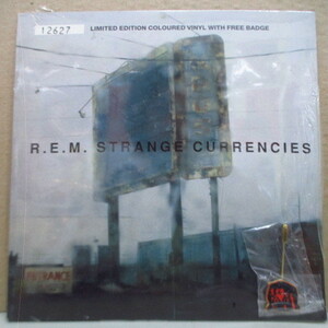 R.E.M.-Strange Currencies (UK 限定グリーンヴァイナル 7+バッジ/廃盤 New)