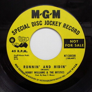 BOBBY WILLIAMS & THE MYSTICS-Runnin' & Hidin' (US:PROMO)