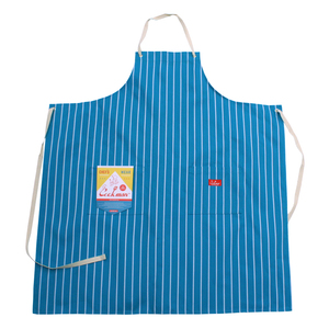 COOKMAN　クックマン　ロングエプロン　Long Apron（ユニセックス）Stripe L/Blue　ストライプ　ライトブルー　ブルー