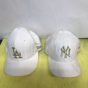 NEW ERA キャップ 2個セット 7 1/4 NY LA ニューエラ 帽子