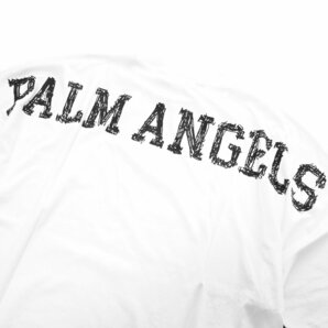 2022◆新品◆パームエンジェルス◆ラグジュアリーストリート! Palm Angels 背中デカロゴ パームツリー オーバーサイズ 半袖 Tシャツ S 白の画像5