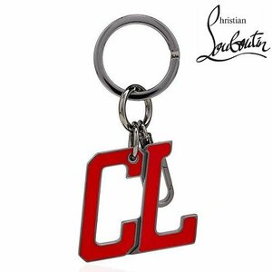 2023* newest * Christian Louboutin * stylish . structure . name side position Happy Rui Cl Logo key ring key holder Loubi red *christian louboutin