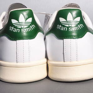 デッド！新品！ 27,5cm 限定 15年 adidas Originals STAN SMITH スタンスミス ガラスレザー 白 x 緑 天然皮革レザー STANSMITHの画像4