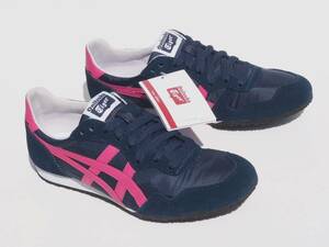 デッド!! 25cm 未使用 限定!! オニツカタイガー SERRANO セラーノ 紺ｘピンク Onitsuka Tiger