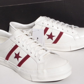 デッド!! US 8 1/2 / 27ｃｍ 日本企画 converse ジャックスター JACK STAR RETLO LE WHT/MAROON OXの画像1