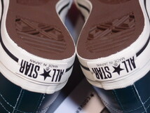 デッド!! 未使用!! US 9 1/2 / 28cm 希少カラー 日本製 converse ワンスター J D.GRN/WHT ダークグリーン レザー 箱付き_画像6