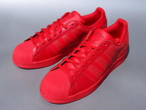 デッド!! 28cm 新品 20年製 限定 adidas SUPERSTAR スーパースター 赤ｘ赤 28cm オール赤 天然皮革_画像2