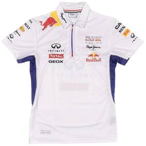 ペペジーンズ Pepe Jeans レッドブル Red Bull レーシング ハーフジップ OTL2014 ジッパー ポロシャツ（ホワイト）(S) [並行輸入品]