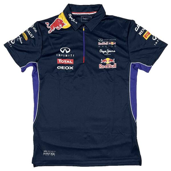 ペペジーンズ Pepe Jeans レッドブル Red Bull レーシング ハーフジップ OTL2014 ジッパー ポロシャツ（ネイビー）(M) [並行輸入品]
