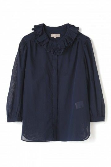 マーガレットハウエル　新品　2サイズ　ピエロ　ラッフル　フリル　襟シャツ　日本製