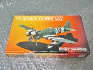 プラモデル エレール Heller 1/72 ホーカーテンペストMKV HAWKER TEMPEST MKV 未組み立て 昔のプラモ