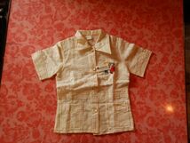 RETRO 子供服　012031 幼児　C-GH1530 ポリ45綿55　SIZE7-8才 女 未使用　日本製　MADE IN JAPAN 昭和レトロ_画像1