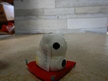 まねき猫　幸せ招き貯金箱012002 5X5X5.5CM ネコ　ねこ 陶製　日本製　MADE IN JAPAN昭和レトロ_画像2