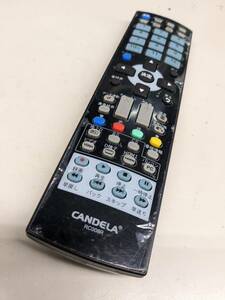 【FB-39-122】 CANDELA RC008R テレビリモコン(AGS19RZ1 AGS22RZ1 AGS24RZ1用)　初期保護フィルム付き　動確済