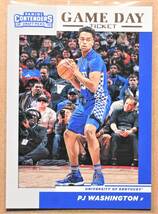 PJ WASHINGTON JR. (PJ ワシントン) 2019 GAME DAY TICKET トレーディングカード 【KENTUCKY,シャーロットホーネッツ Charlotte Hornets】_画像1