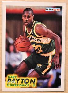 GARY PAYTON (ゲイリーペイトン) 1993 FLEER '93-'94 トレーディングカード 【NBA シアトルスーパーソニックス Seattle Supersonics】