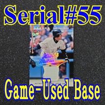 ◆【Jersey#'d 55 Base card】Hideki Matsui 2004 Fleer Ultra Season Crowns Authentic Game-Used Base ◇検索：松井秀喜 実使用 ベース_画像1