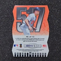 toki様限定◆【1st# ダイカット】Cal Ripken 1998 Donruss Elite Prime Numbers 517 Career Doubles　◇検索：カル・リプケン Orioles_画像2