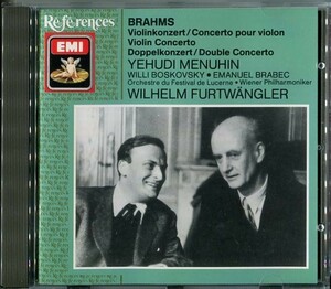 C7837 中古CD BRAHMS:CONCERTO POUR VIOLON/DOUBLE CONCERTO MENUHIN・BOSKOVSKY/BRABEC・FURTWANGLER