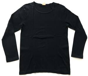 ミルスペック 日本製 カットソー 長袖Tシャツ ロンT Uネック　　mil spec ブラック MADE IN JAPAN 柳7215