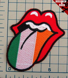 \200アイロンワッペン・RollingStonesリップタン国旗アイルランド