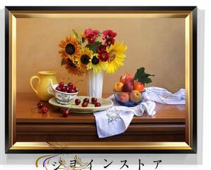 Art hand Auction Extremely beautiful item ★ Flowers Oil painting 60*40cm, Painting, Oil painting, Still life