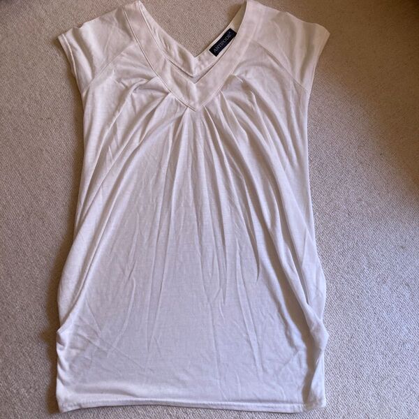 Vネック フレンチ袖 tシャツ