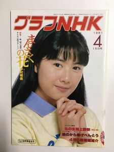 　グラフNHK　1981年4月号／特集　新連続テレビ小説　まんさくの花　ヒロイン：中村朋美