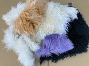 Art hand Auction Mouton fur scraps only for crafts and stuffed animals, Handcraft, Handicrafts, Leather Craft, material