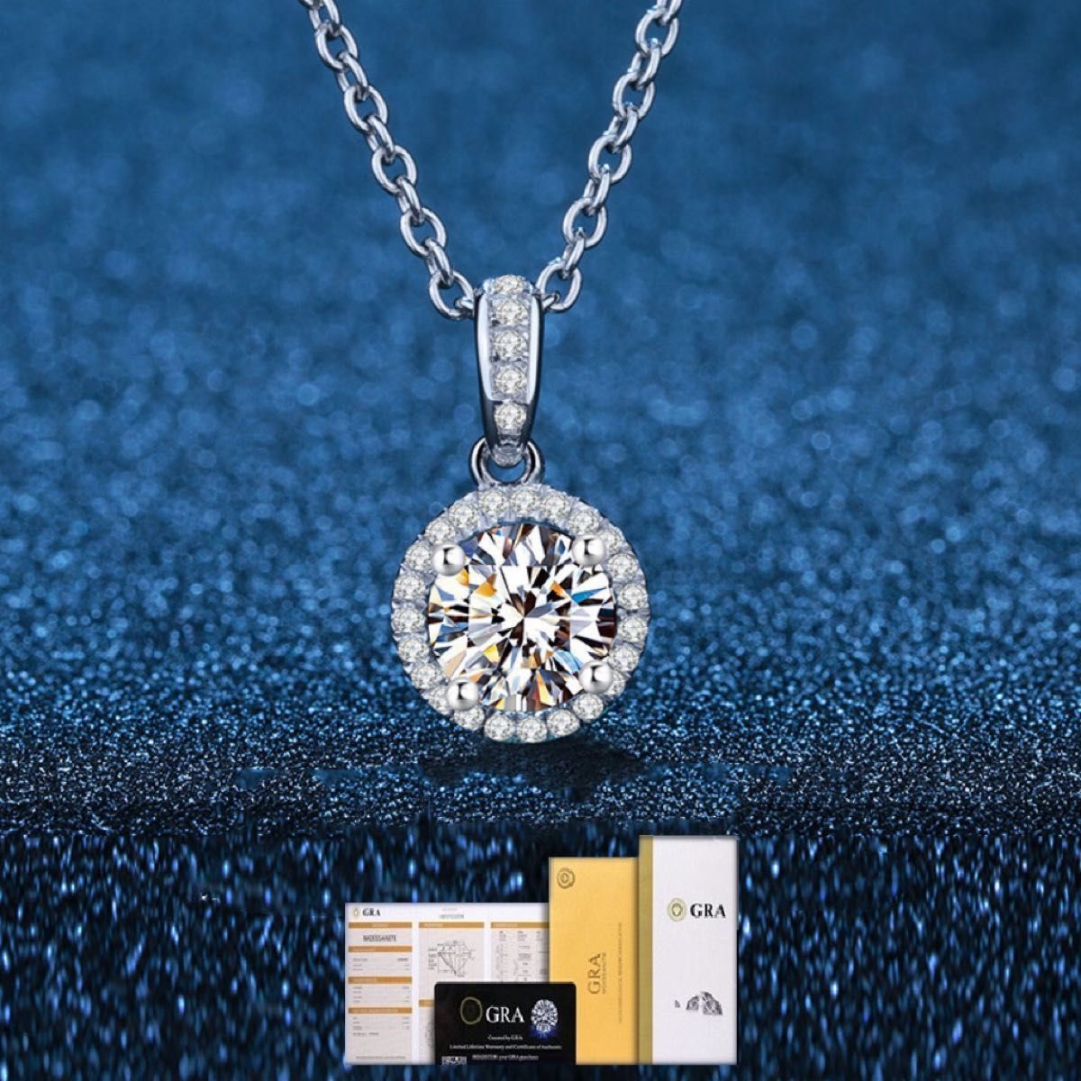 ○待望の再入荷| ネックレス 大粒2ctモアサナイト・人工ダイヤモンド・シルバー花型ペンダントネックレス☆匿名配送(ヤマト運輸) シルバー◇保証書 - akgtcanada.com
