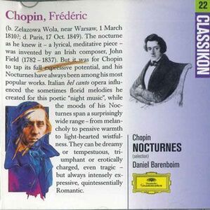 独CD Daniel Barenboim Classikon No.22 Chopin:nocturnes Auswahl 4394972 POLYDOR /00110