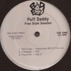 米12 Puff Daddy Free Style Session BADBOY3 Bad Boy Records /00250