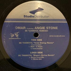 12 Omar, Angie Stone Be Thankful Remixes SPUN004 Studio Distribution /00250