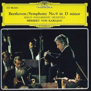 LP/GF Ludwig Van Beethoven Herbert Von Karajan MG2051 DEUTSCHE Japan Vinyl /00400