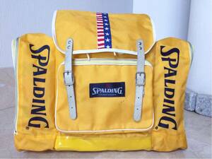  rare goods rucksack outdoor Vintage period thing SPALDING mountain climbing high King yellow 