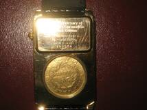 ナポレオン 戴冠式200周年記念 金貨時計 20フラン K21.6 ゴールド 4Ｐダイヤクォーツ_画像2