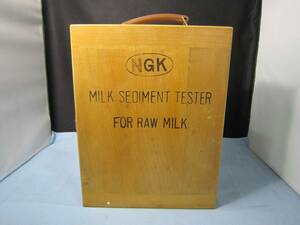 NGK MILK SEDIMENT TESTER молоко .. экзамен машина скучающий retro античный коллекция 