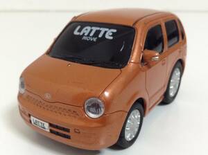 ダイハツ ムーヴ ラテ LATTE 550 2004年式~ ドライブタウン風 チョロQタイプ プルバックカー ミニカー 橙 非売品 カラーサンプル 色見本