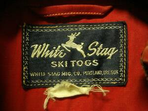 40*s WHITESTAG SKITOGS красный белый s tag Vintage ko. знак 