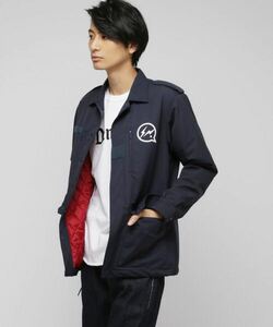 新品【L】DENIM BY VANQUISH & FRAGMENT ミリタリーレギュラーカラージャケット[VFJ2012] ネイビー N-2B N-3B M-65 MA1