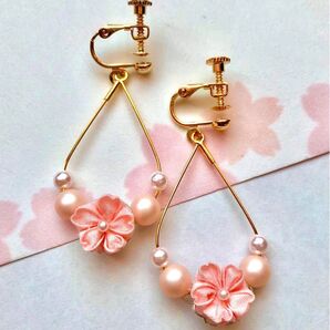 桜のイヤリング