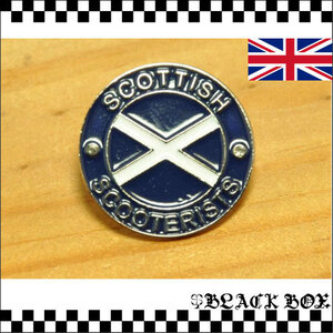 英国 インポート Pins Badge ピンズ ピンバッジ 画鋲 SCOTTISH SCOOTERISTS スコットランド スクーター MODS モッズ イギリス UK GB 431