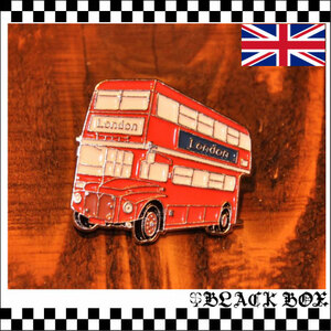 英国インポート Pins Badge ピンズ ピンバッジ ラペルピン LONDON BUS ロンドンバス イギリス 英国 イングランド ENGLAND GB UK 238