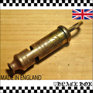 SOLIDBRASS ソリッドブラス 真鍮 無垢 Metropolitan ↑ Broad Arrow 1914 ブロードアロー ヴィンテージ ホイッスル UK イギリス軍 英国製