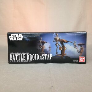 【未開封品】BANDAI（バンダイ） STARWARS 1/12 スケール バトル・ドロイド＆スタップ プラモデル(管理番号：063111）の画像3