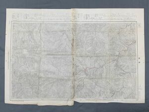 【古地図】昭和7年印刷 　張り合わせ　『富山県・黒部』　明治44年測図　5万/1地形図　～旅の軌跡～　大量出品　Ｋ0705Ｕ
