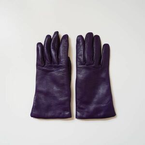  leather glove gloves DEMI purple purple woman woman lady's 