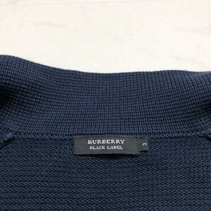 人気バーバリーブラックレーベル【BURBERRY BLACK LABEL】ニットカーディガン アウター メンズ L トレンド ダークネイビー 春 綿 1G2の画像5